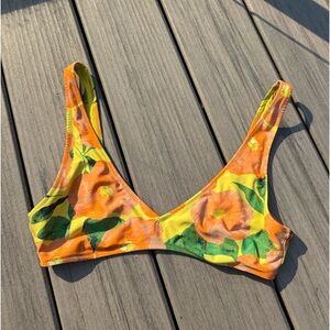 Orange print bikini